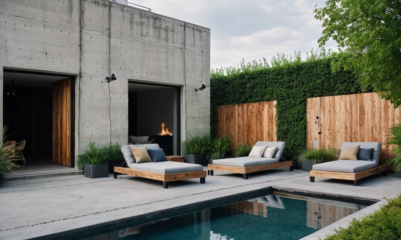 Ландшафтный дизайн в стиле Лофт: игра света и тени