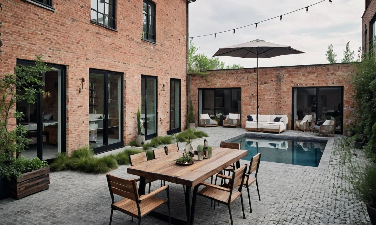 Лофт-дизайн в зоне барбекю: кулинарные эксперименты в стильной обстановке