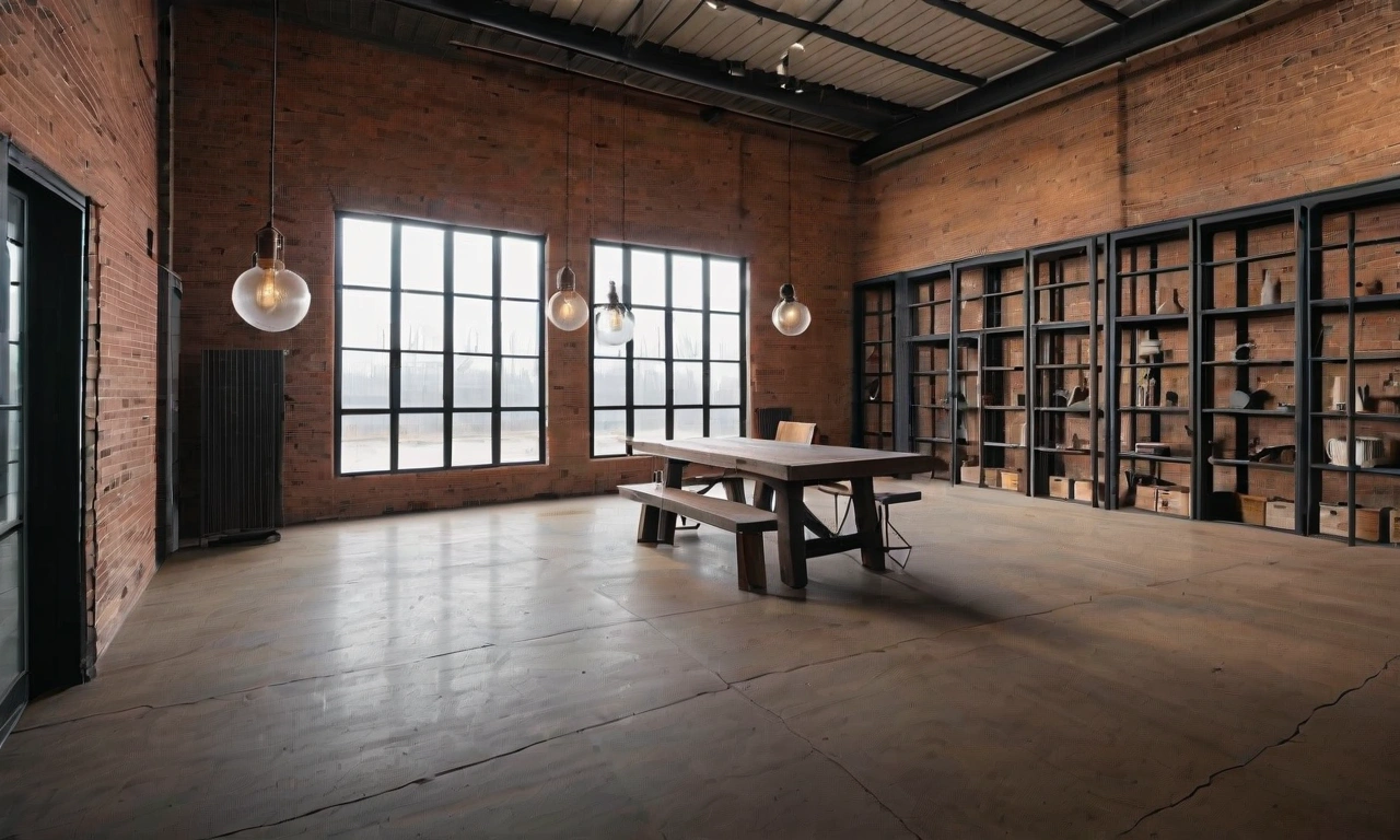 Лофт-стиль: использование открытых полок в отделочных работах