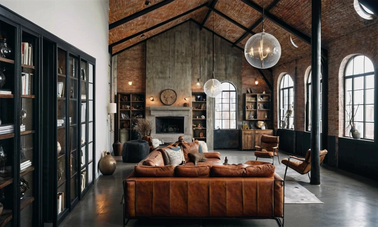 Превращение чердака в стильное жилое помещение в стиле Лофт