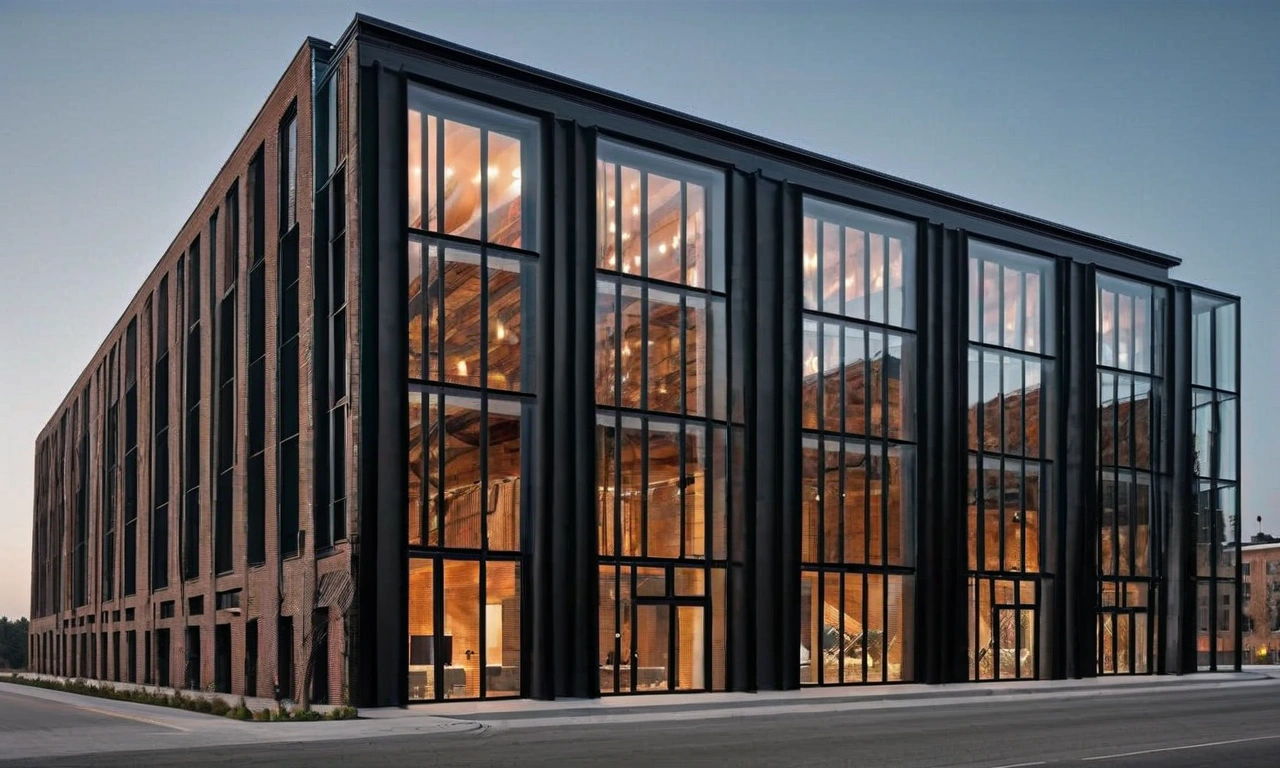 Творческая концепция фасада в стиле Лофт: искусство и практика