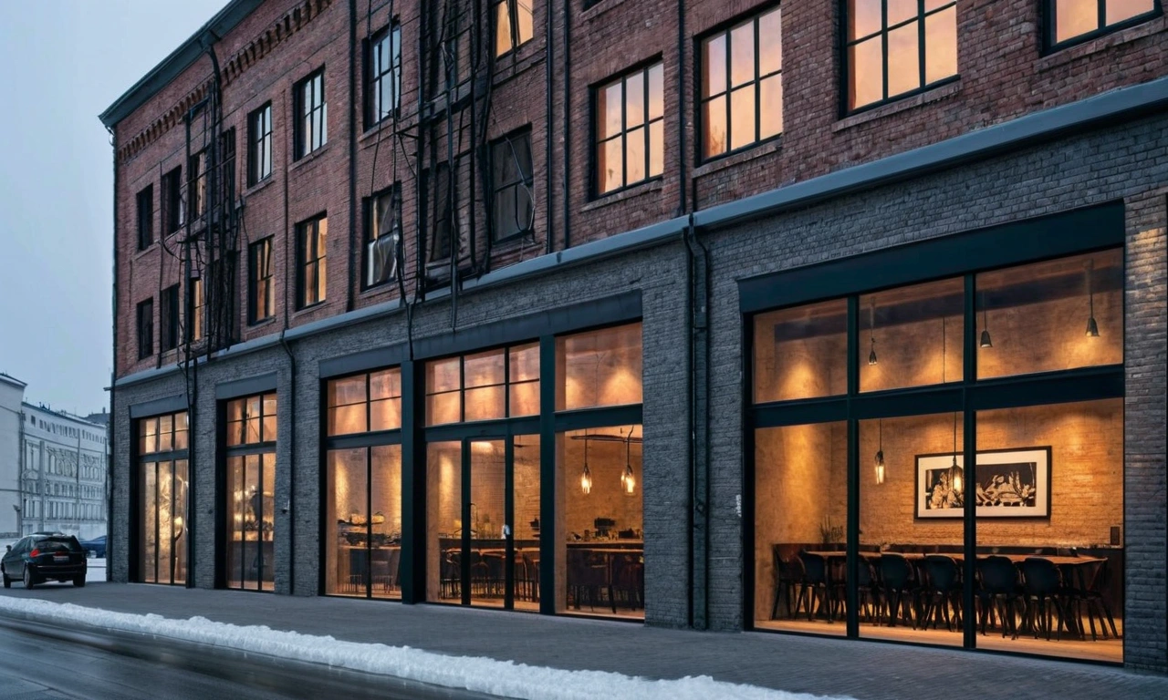 Цветовая гамма для аутентичного фасада в стиле Лофт