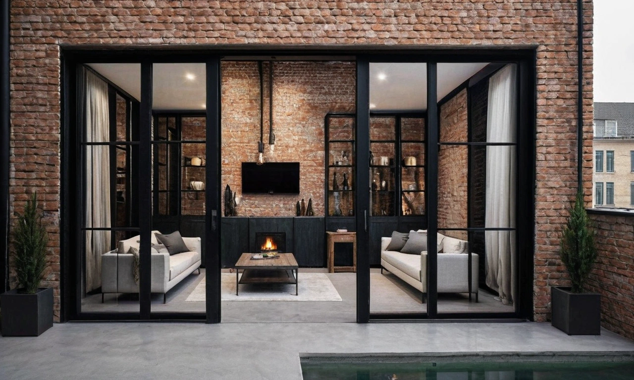 Краски и отделка фасада в стиле Лофт