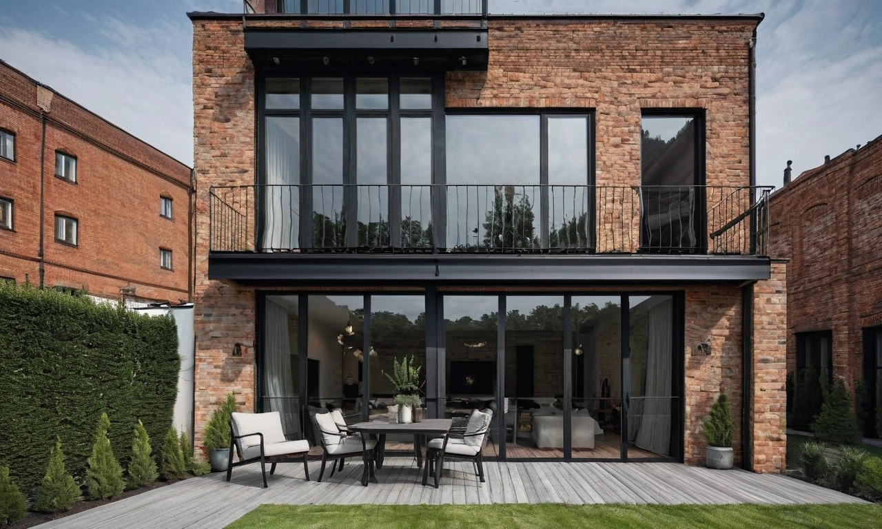 Объемное пространство в архитектуре и фасадах Лофт