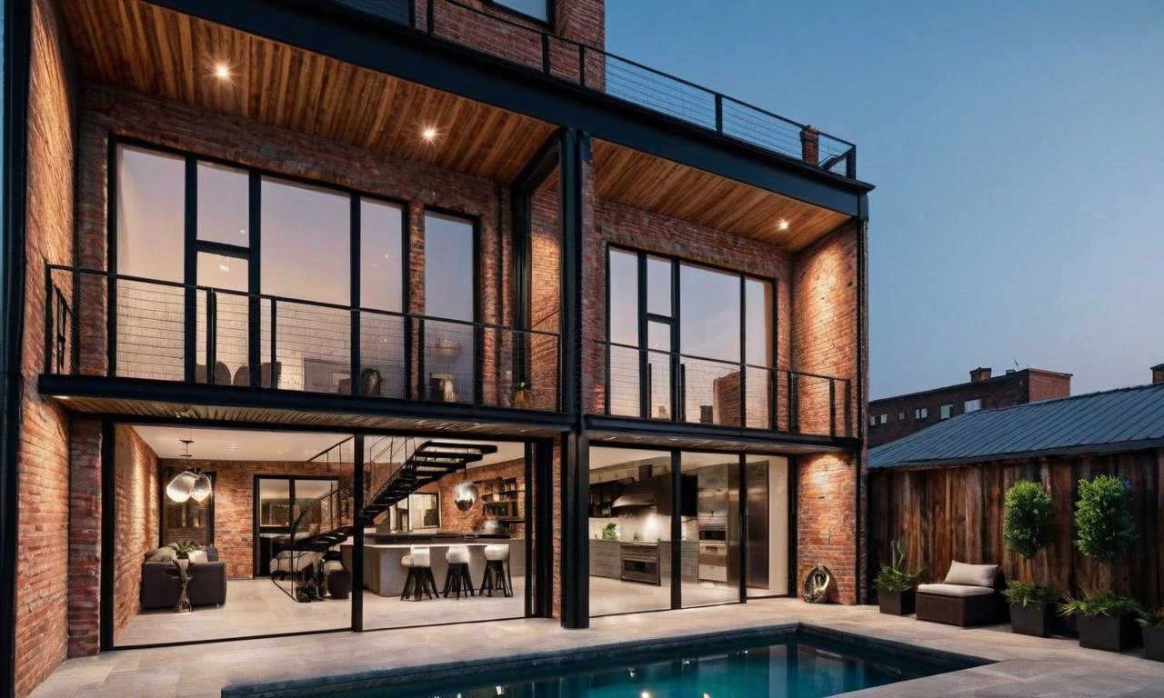 Смешение стилей в архитектуре Лофт