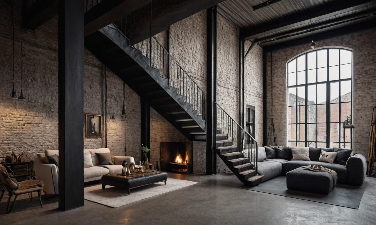 Имитация старины в архитектуре и фасадах в стиле Лофт