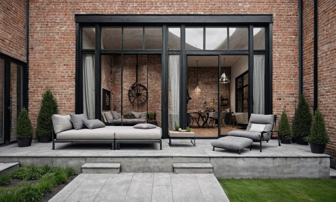 Популярные цветовые решения для фасада в стиле Лофт