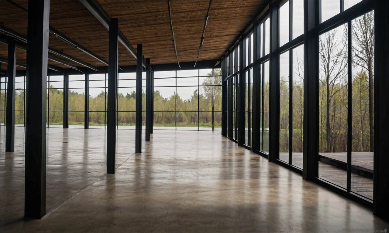 Дерево и бетон в архитектуре и фасаде в стиле Лофт