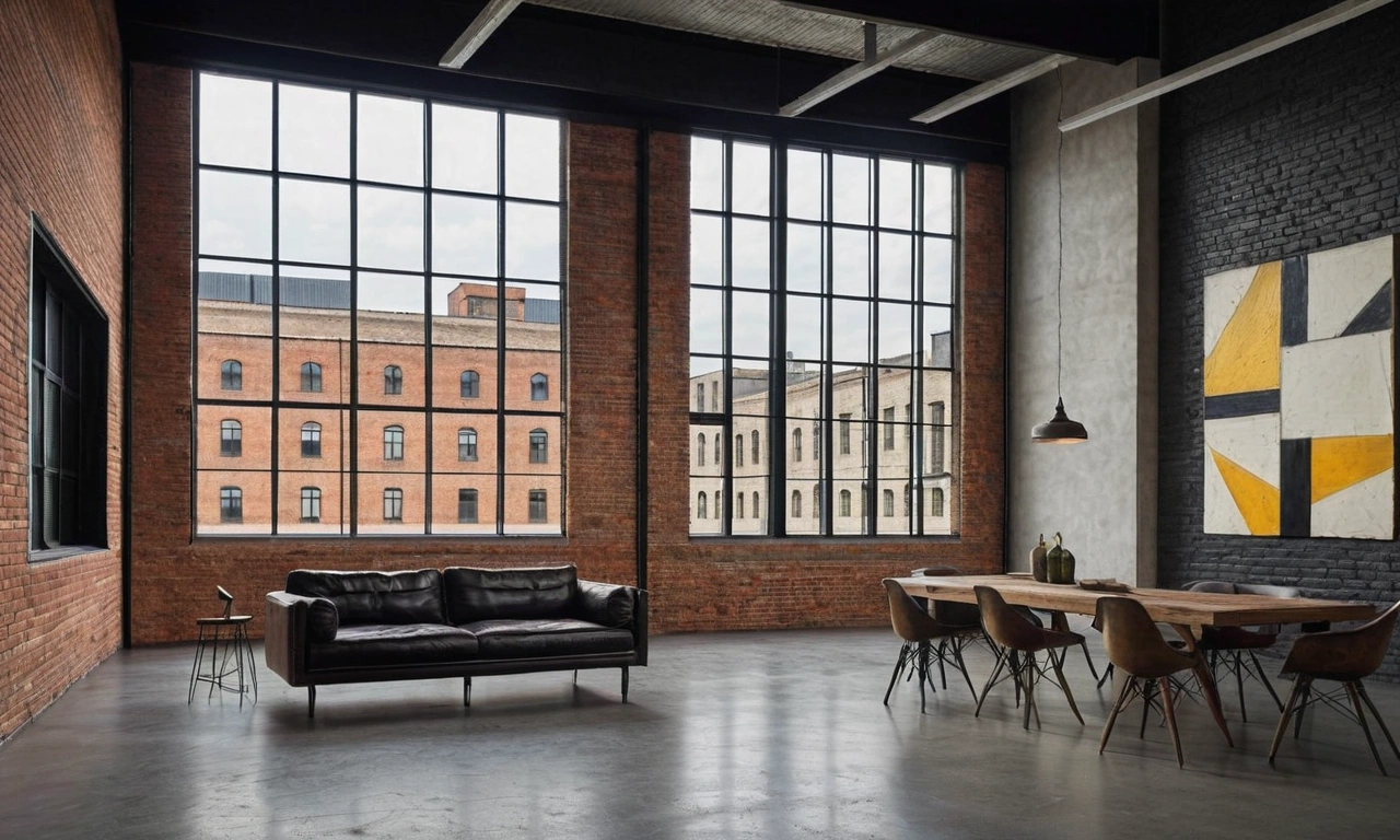 Какие элементы делают фасады лофтовыми