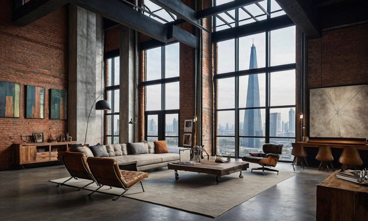 Материалы, цвета и декор в лофт-стиле