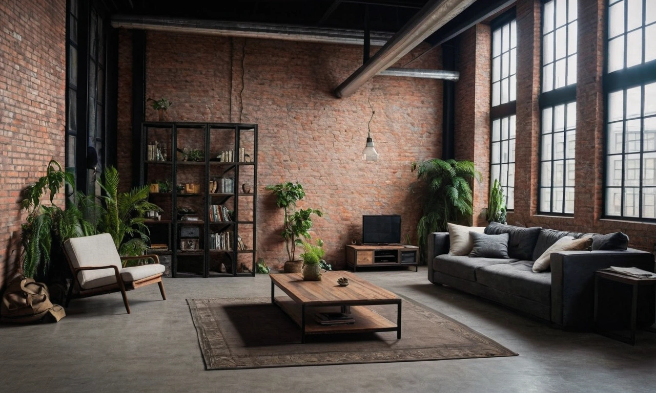 Стены в стиле лофт