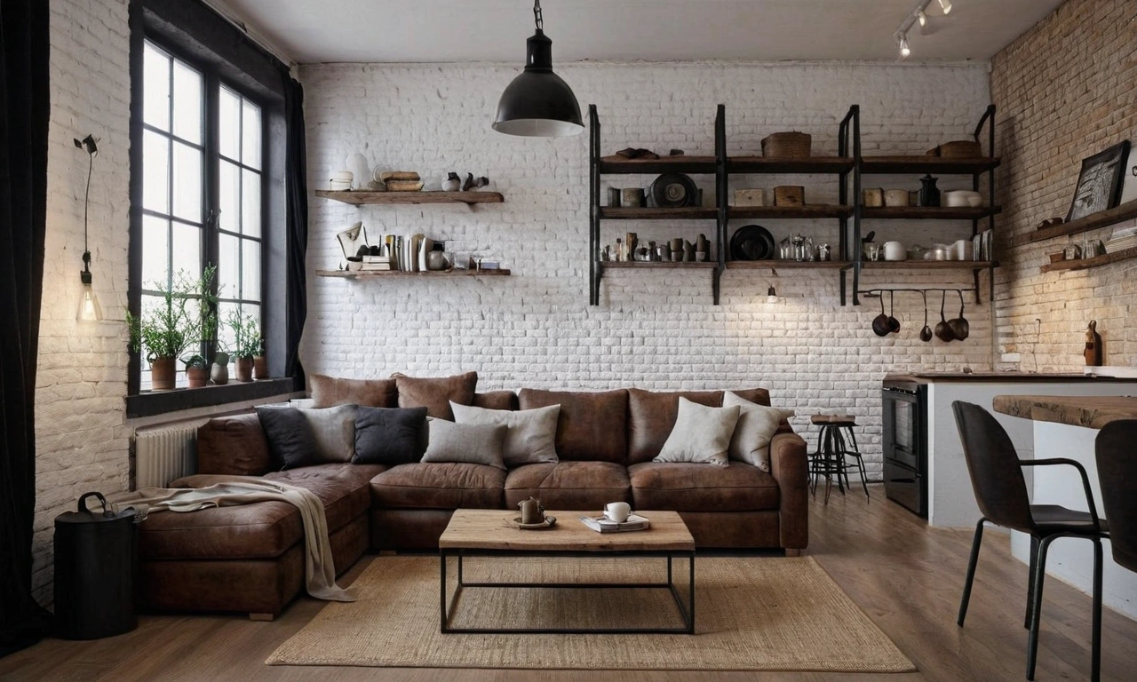 Как создать эффект незавершенности в интерьере с помощью отделочных работ в стиле Лофт