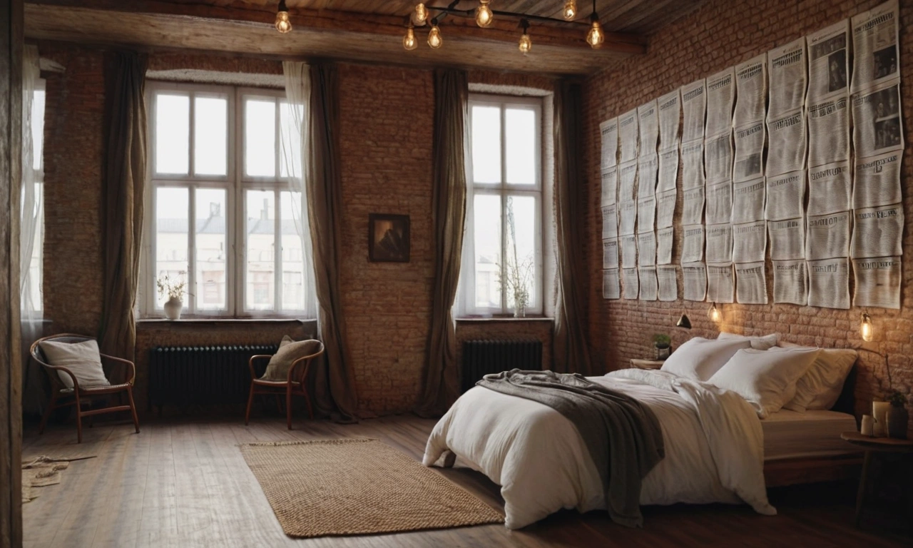 Создание обоев из старых газет