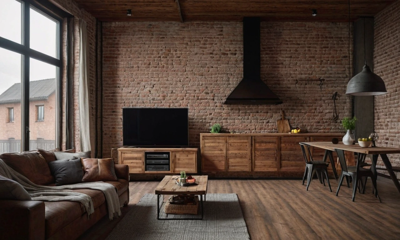 Цветовые решения и материалы для лофта в загородном доме