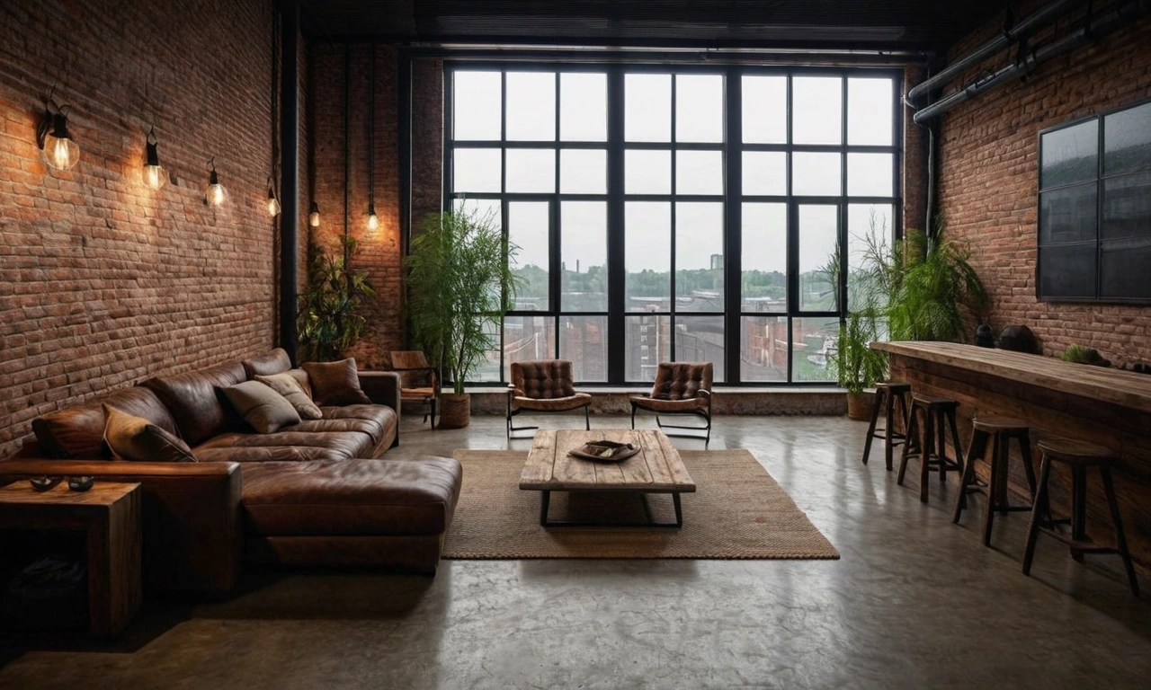 Дерево, кирпич и металл