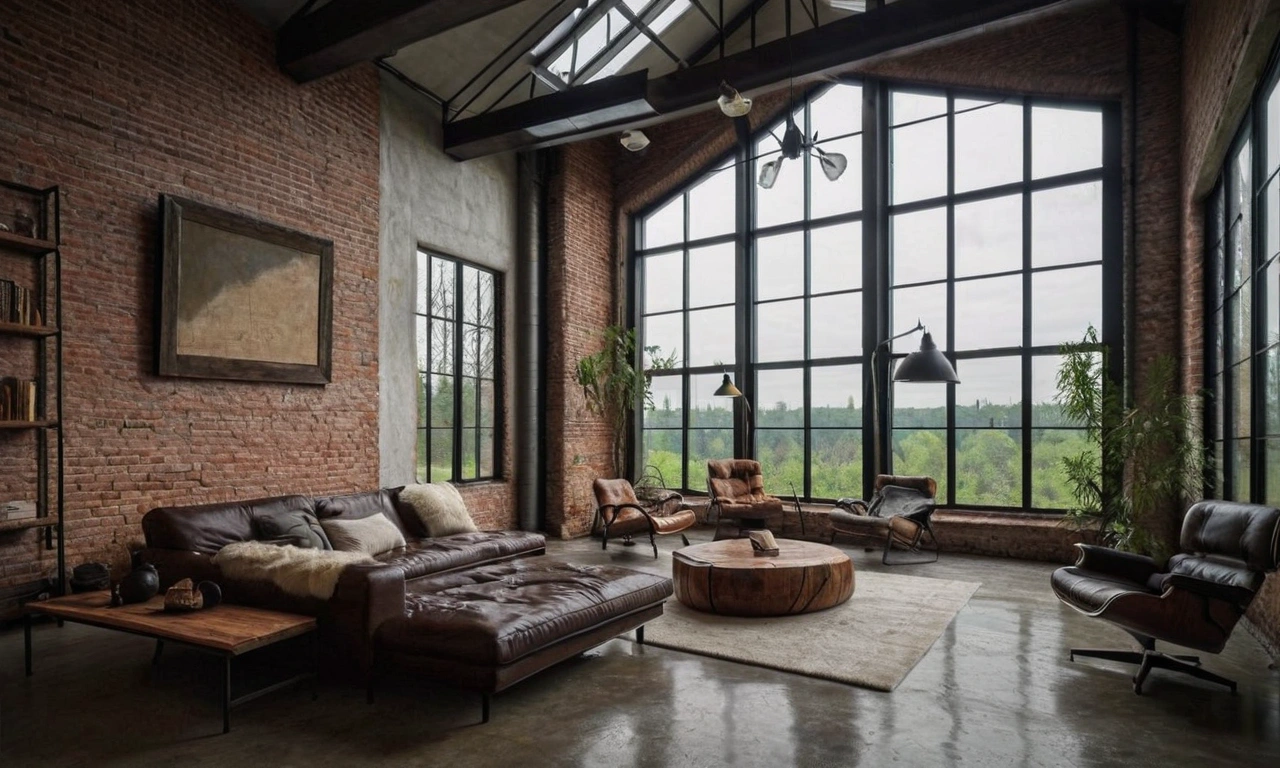 Стены и потолки: техники отделки в стиле Лофт