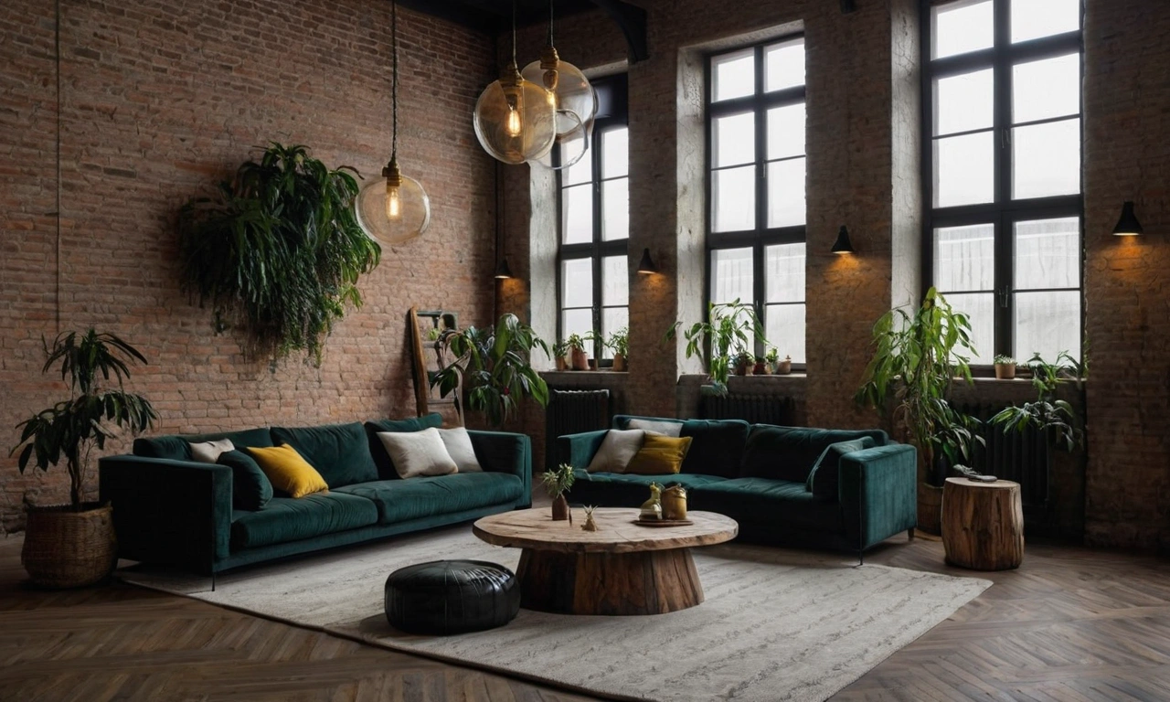 Отделка в стиле Лофт: сочетание промышленных и природных элементов