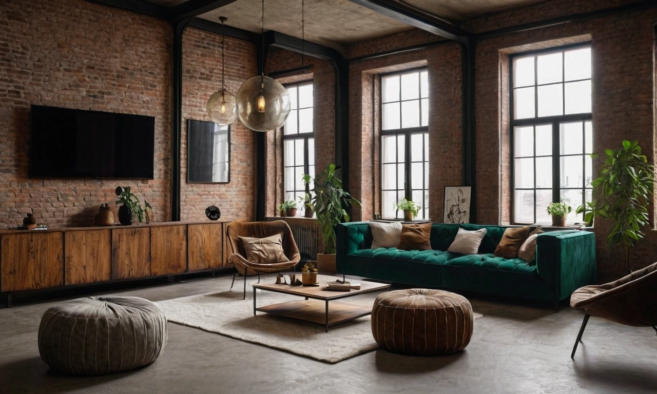 Использование природных элементов в стиле Лофт