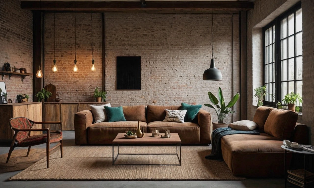 Как создать акцентные стены в отделочных работах в стиле Лофт