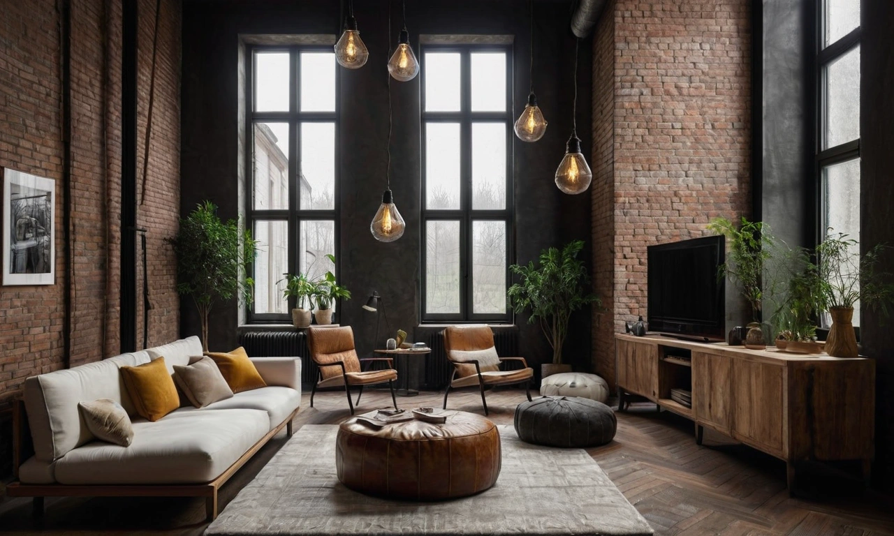 Уличные мотивы в интерьере спальни