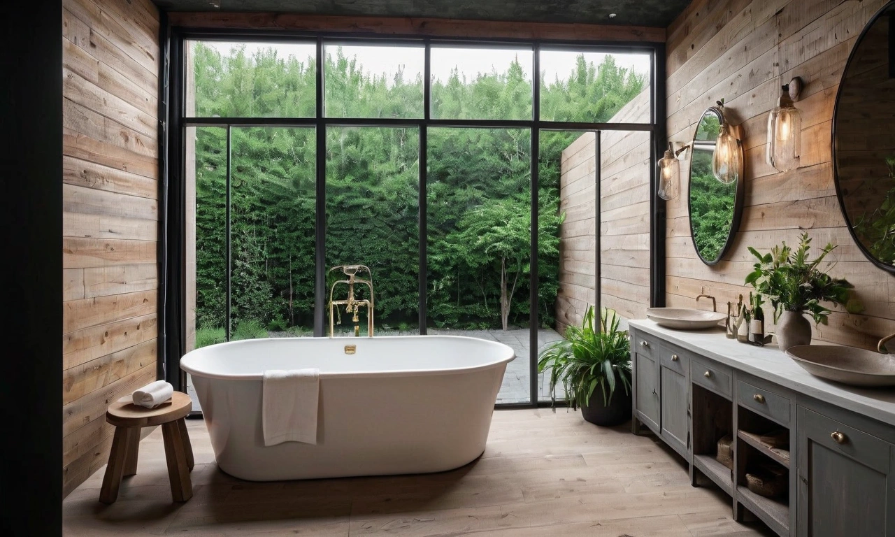 Лофт в ванной комнате: модные тренды и оригинальные решения