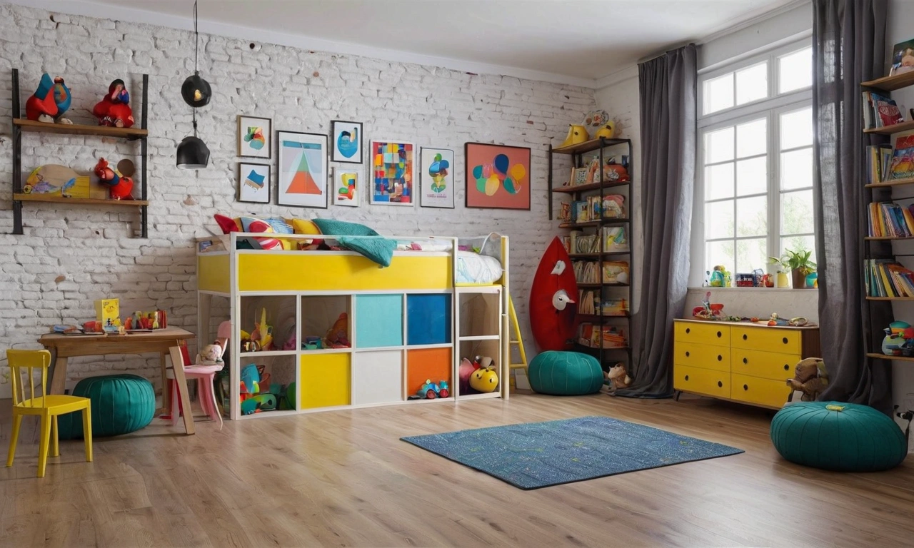 Освещение в лофт-детской: светильники и лампы