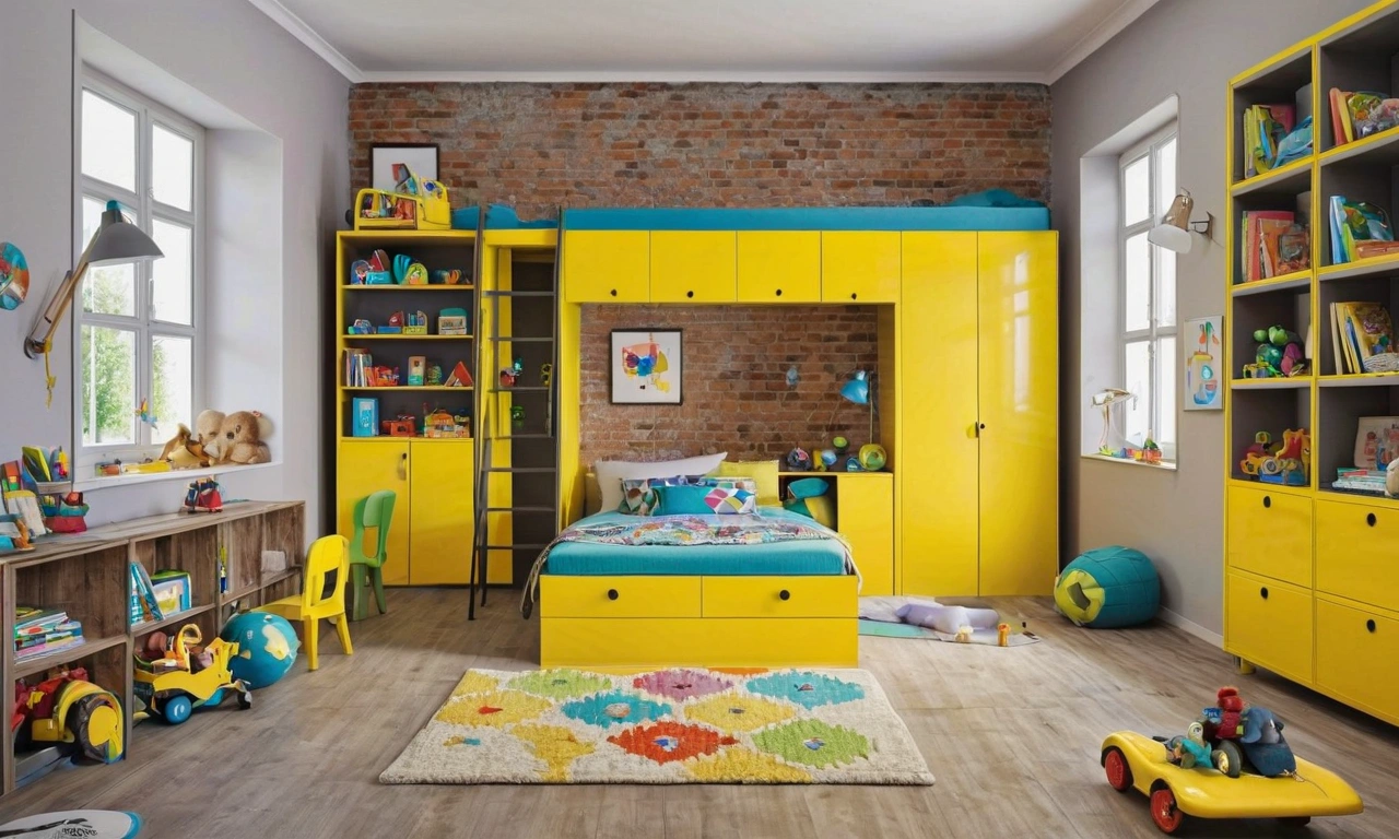 Лофт в интерьере детской комнаты: популярность и стиль