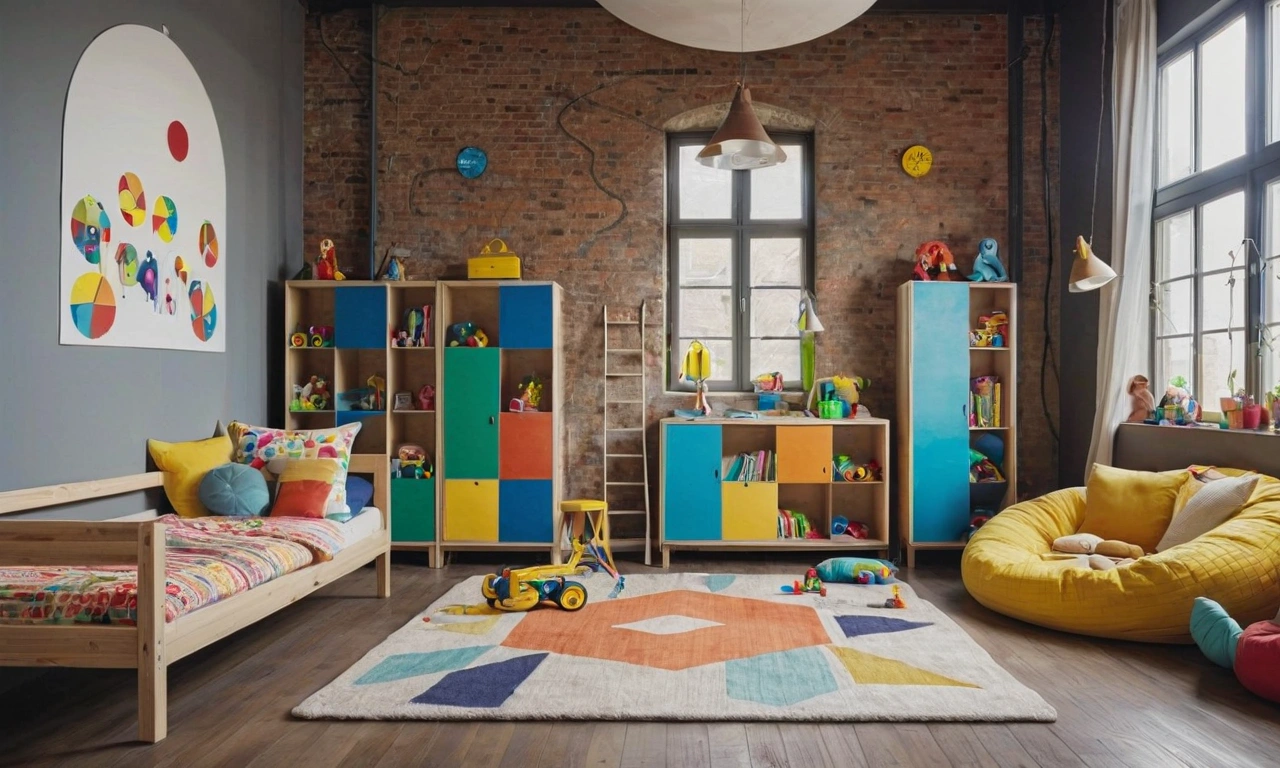 Мебель и аксессуары для лофт-детской комнаты