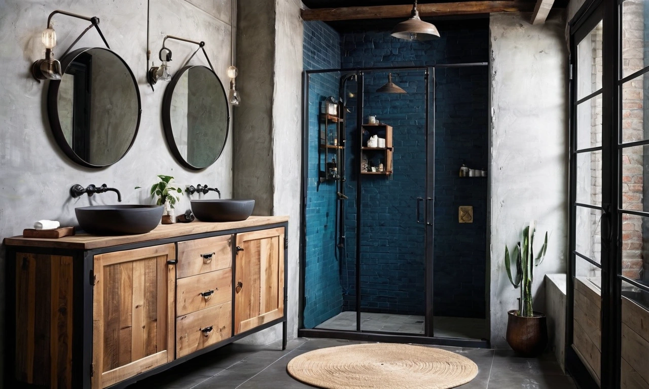 Морская цветовая гамма в стиле Лофт