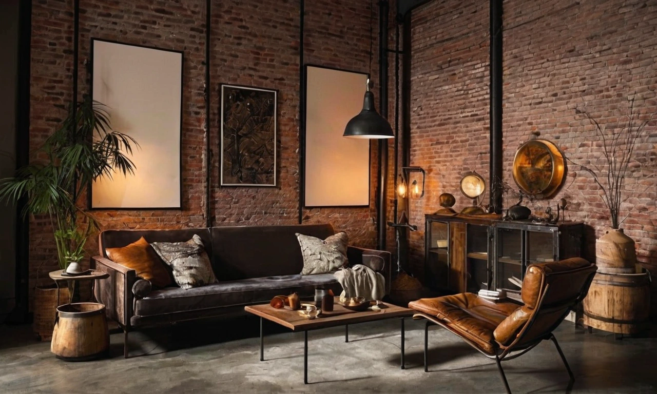 Альтернативные инструменты в интерьерах Лофт