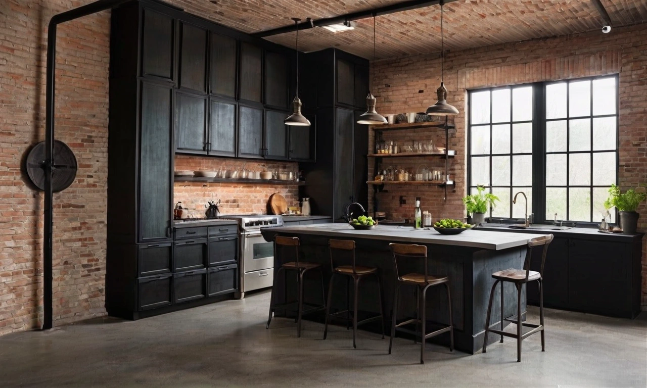 Какие материалы и цвета подходят для лофт-стиля на кухне