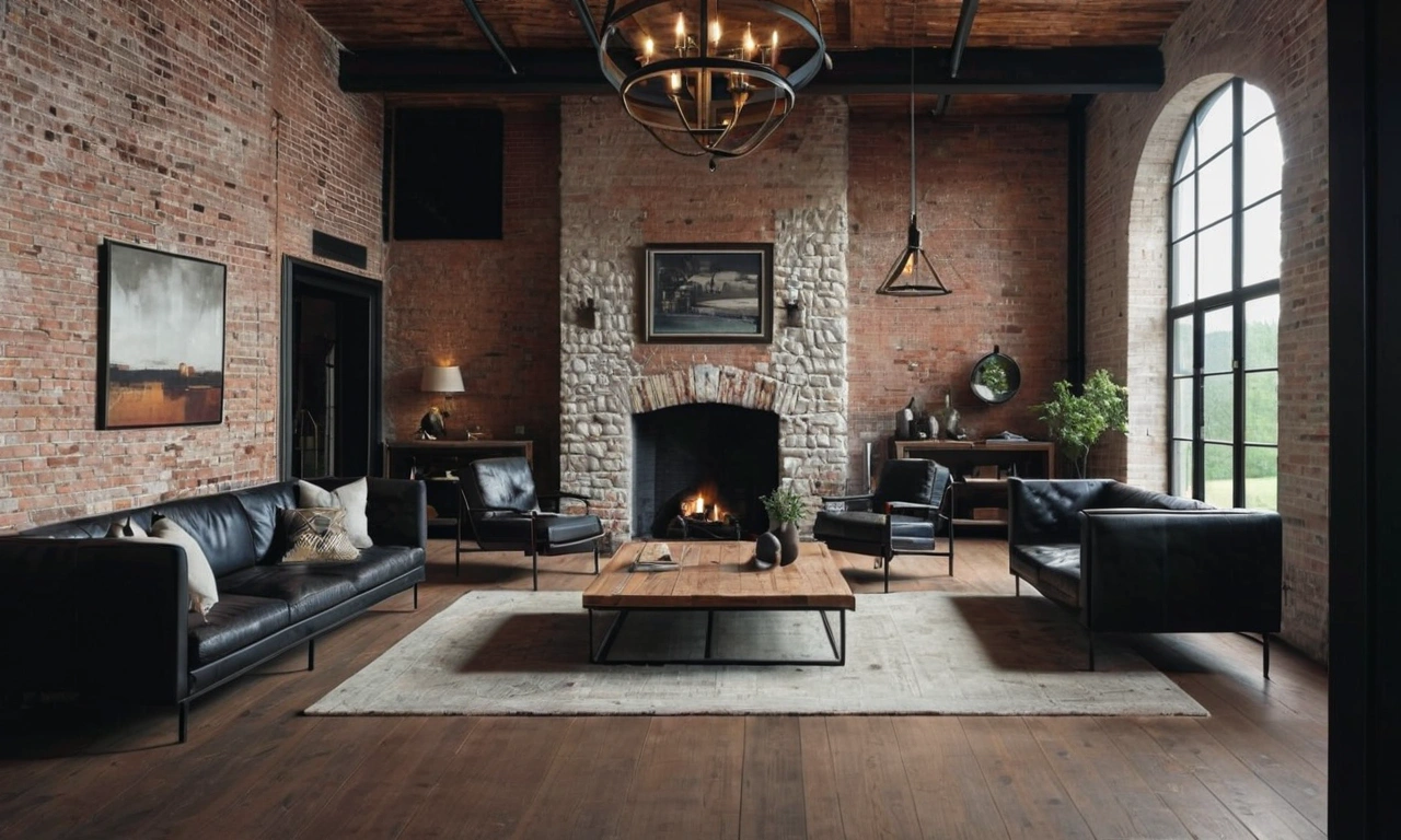 Аутентичность интерьера и использование промышленных материалов