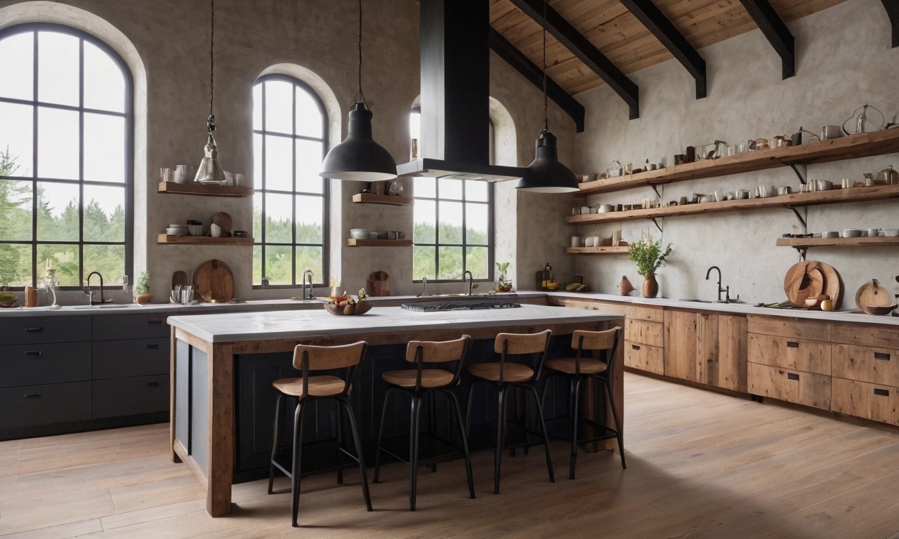 Украшение кухни: как подобрать инструменты и оборудование в стиле Лофт