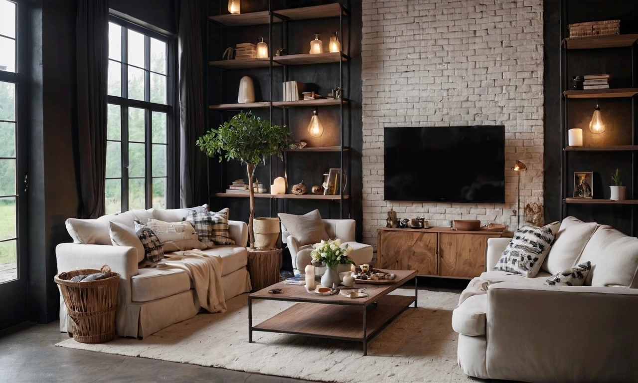 Оборудование и техника в стиле Лофт для гостиной