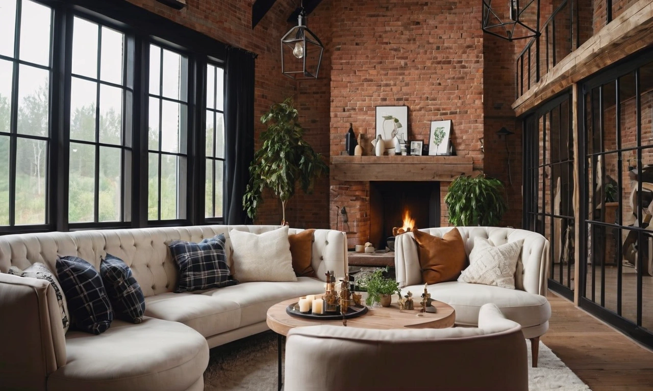 Преимущества использования стиля Лофт в гостиной