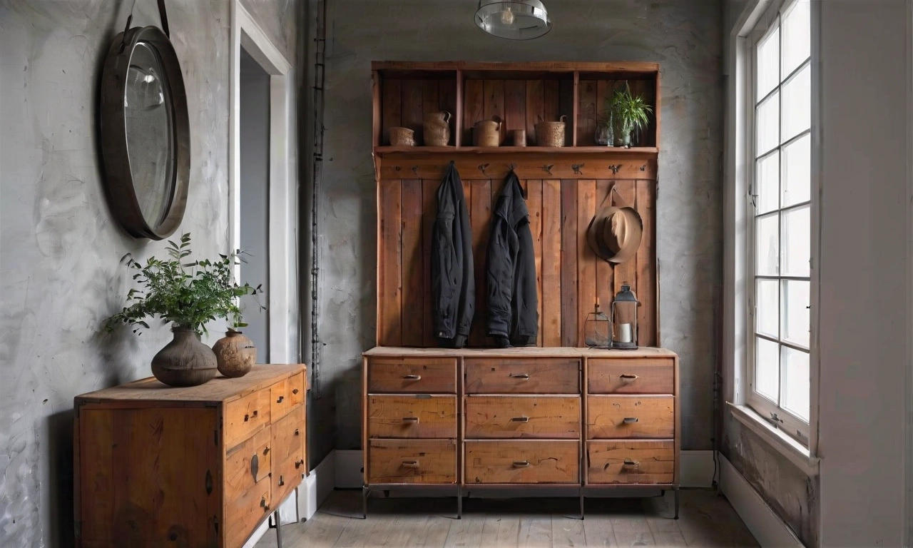 Прихожая в стиле лофт: воплощение уюта и практичности