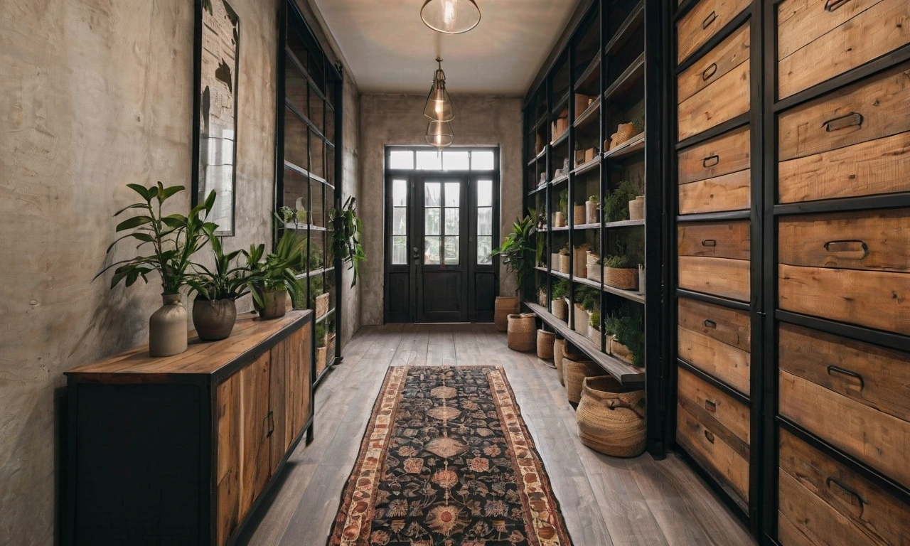 Лофт-прихожая: уютное и стильное приветствие с помощью инструментов и оборудования