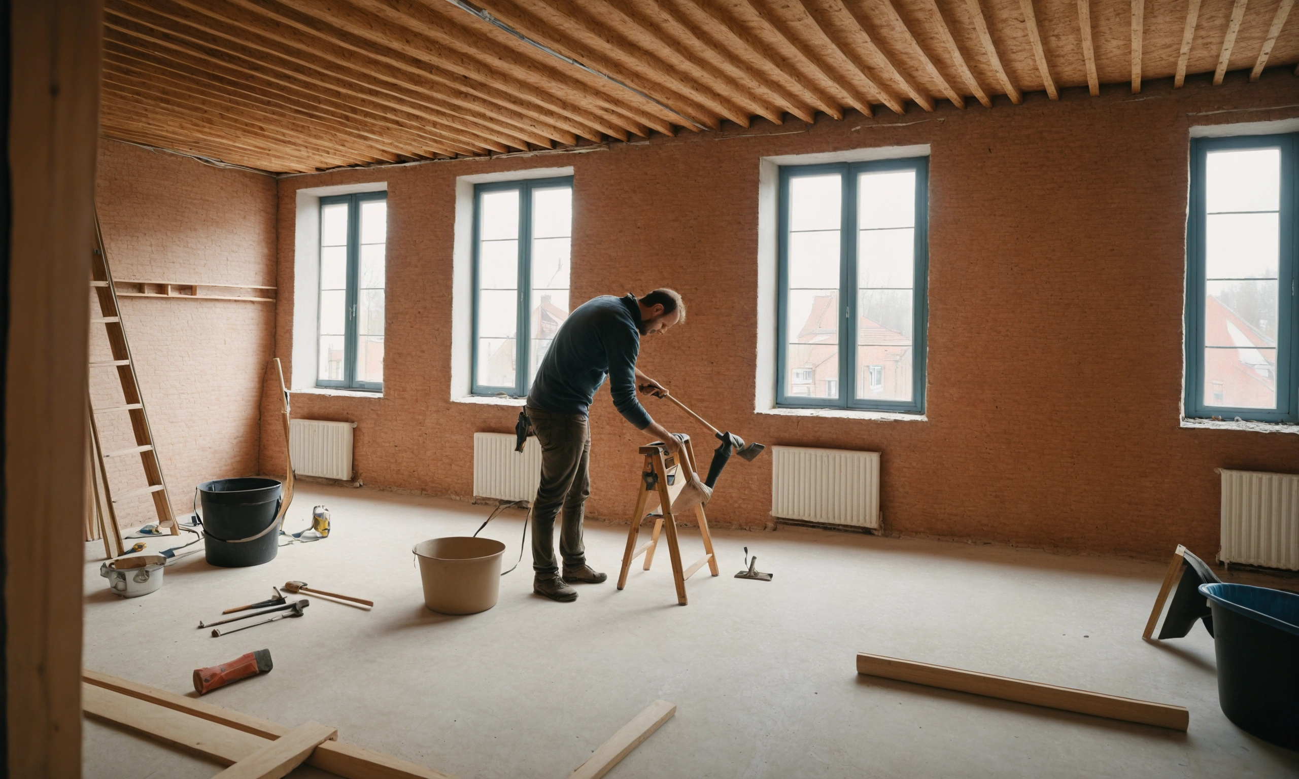 Как использовать цементные и полимерные материалы в стиле лофт