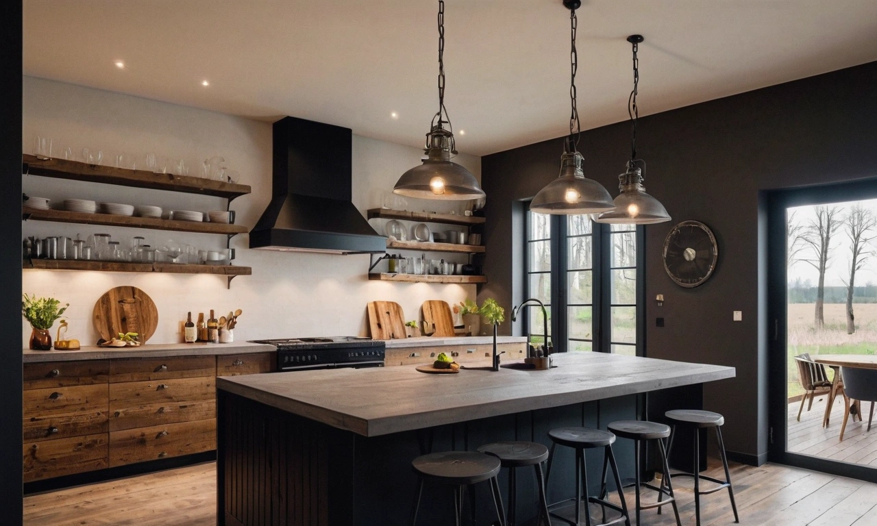 Идеи использования старых дверей и окон в интерьере в стиле лофт