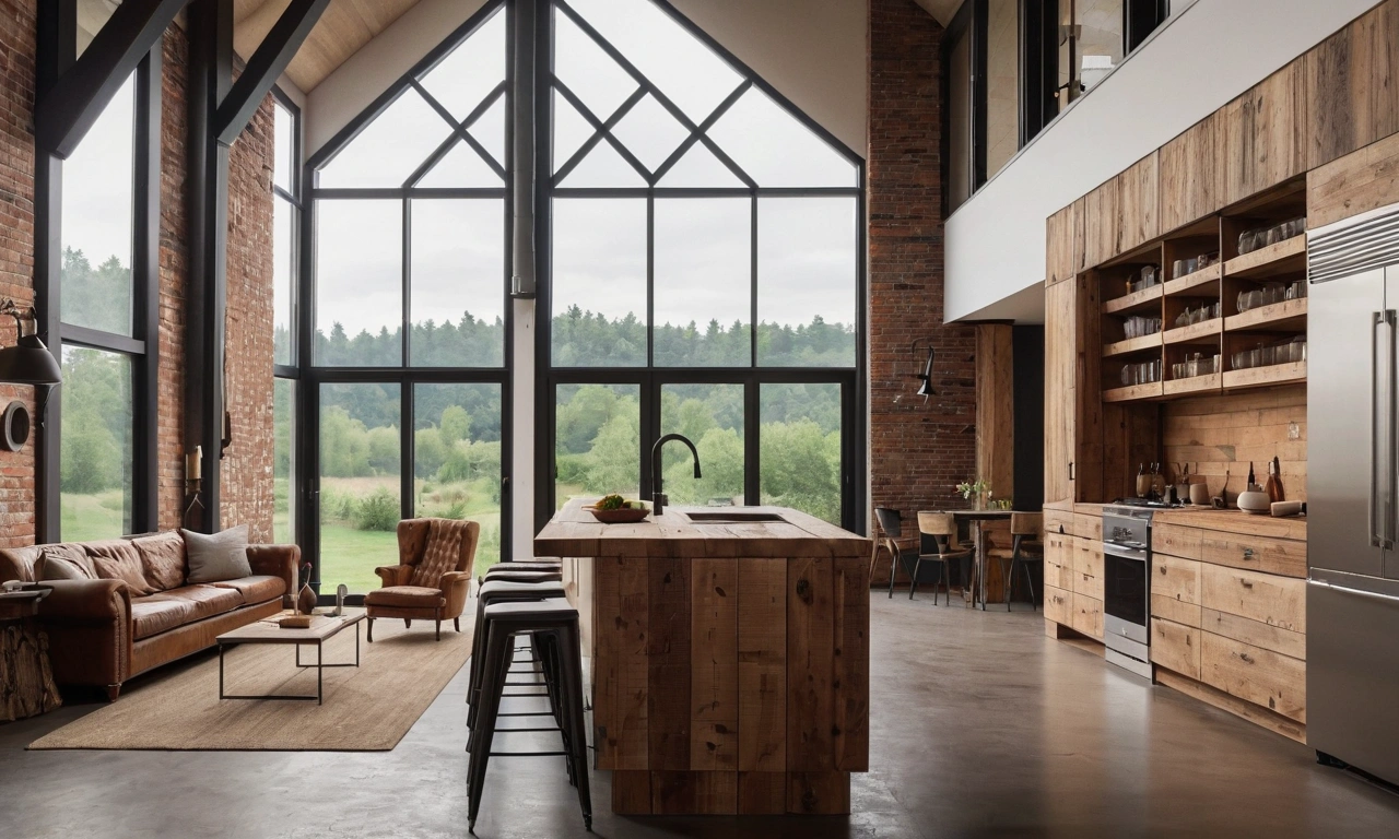 Стена из кирпича: оригинальное решение для лофта