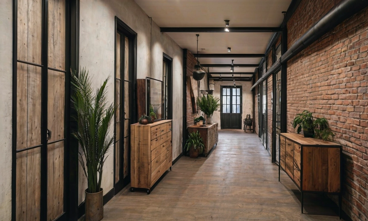 Оригинальные двери и окна в лофт-стиле