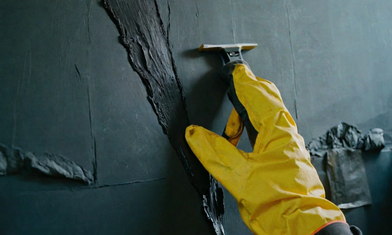 Очистка стены от старого покрытия