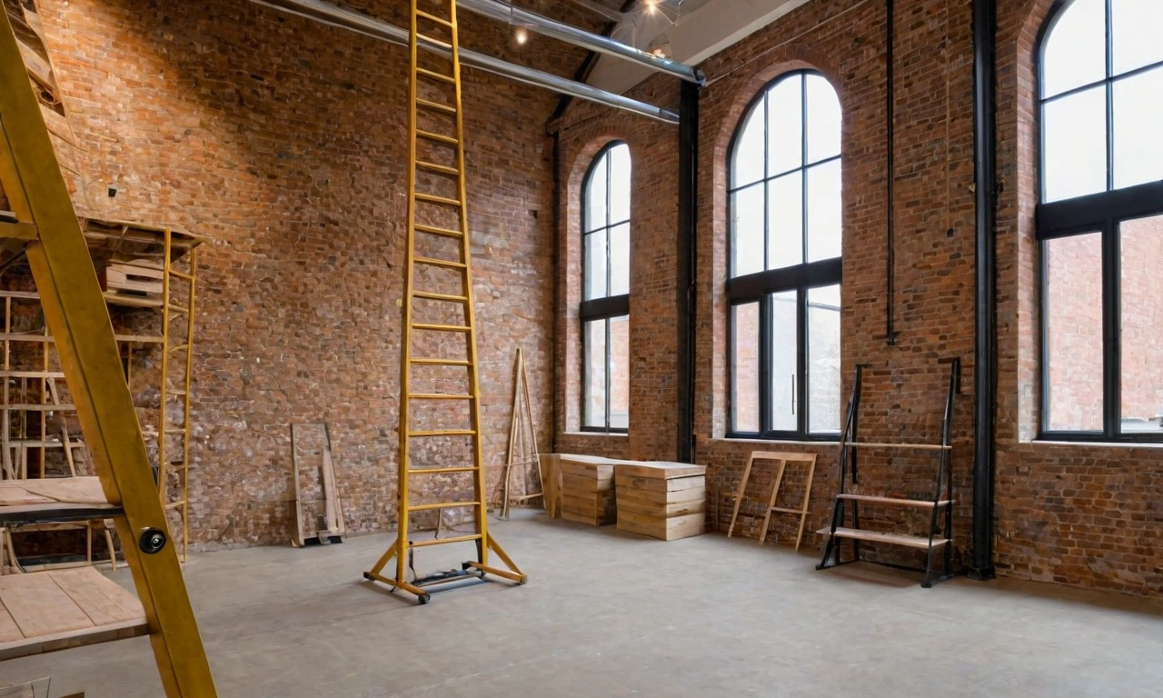 Идеи использования кирпичных и бетонных материалов в стиле лофт