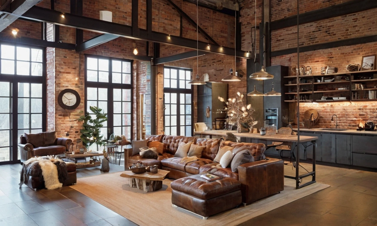 Как создать уютный дизайн интерьера с помощью отделки в стиле лофт
