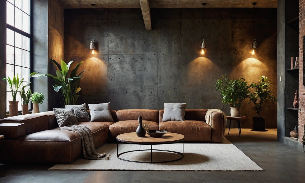 Использование фактурных обоев