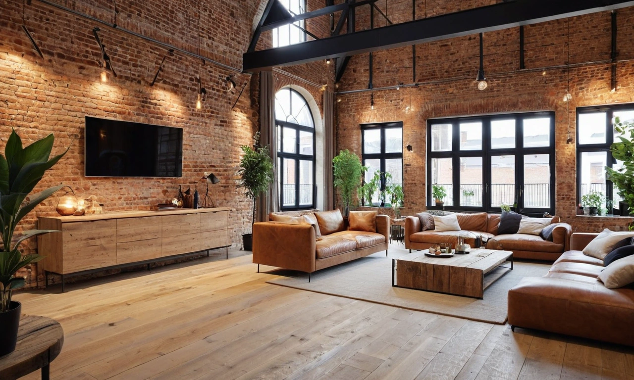 Плитка и обои в стиле лофт: как использовать и сочетать