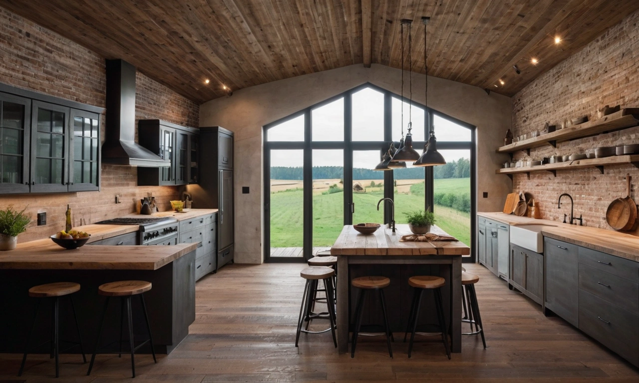 Сочетание лофт стиля с другими стилями в кухонном интерьере