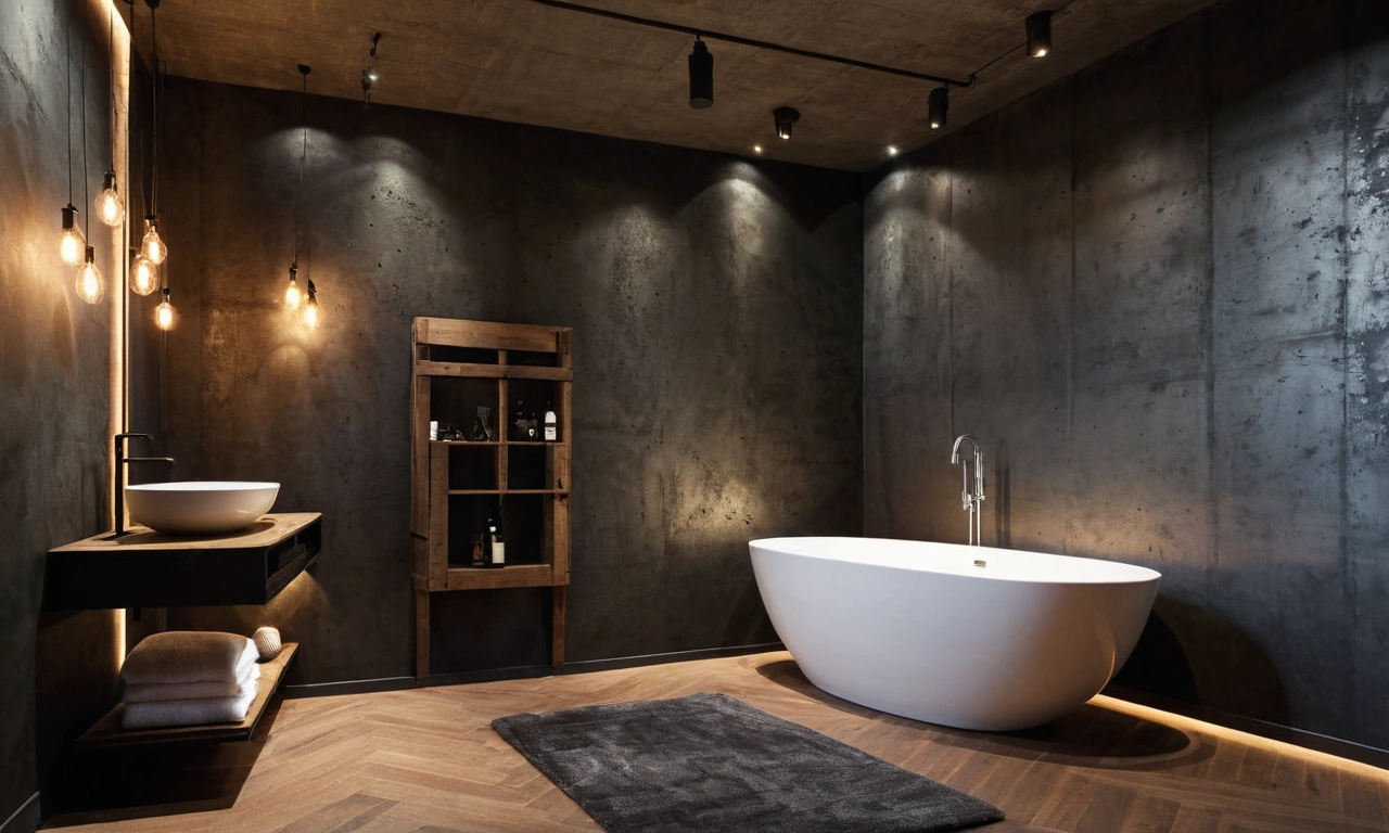 Использование строительных материалов в оформлении интерьера