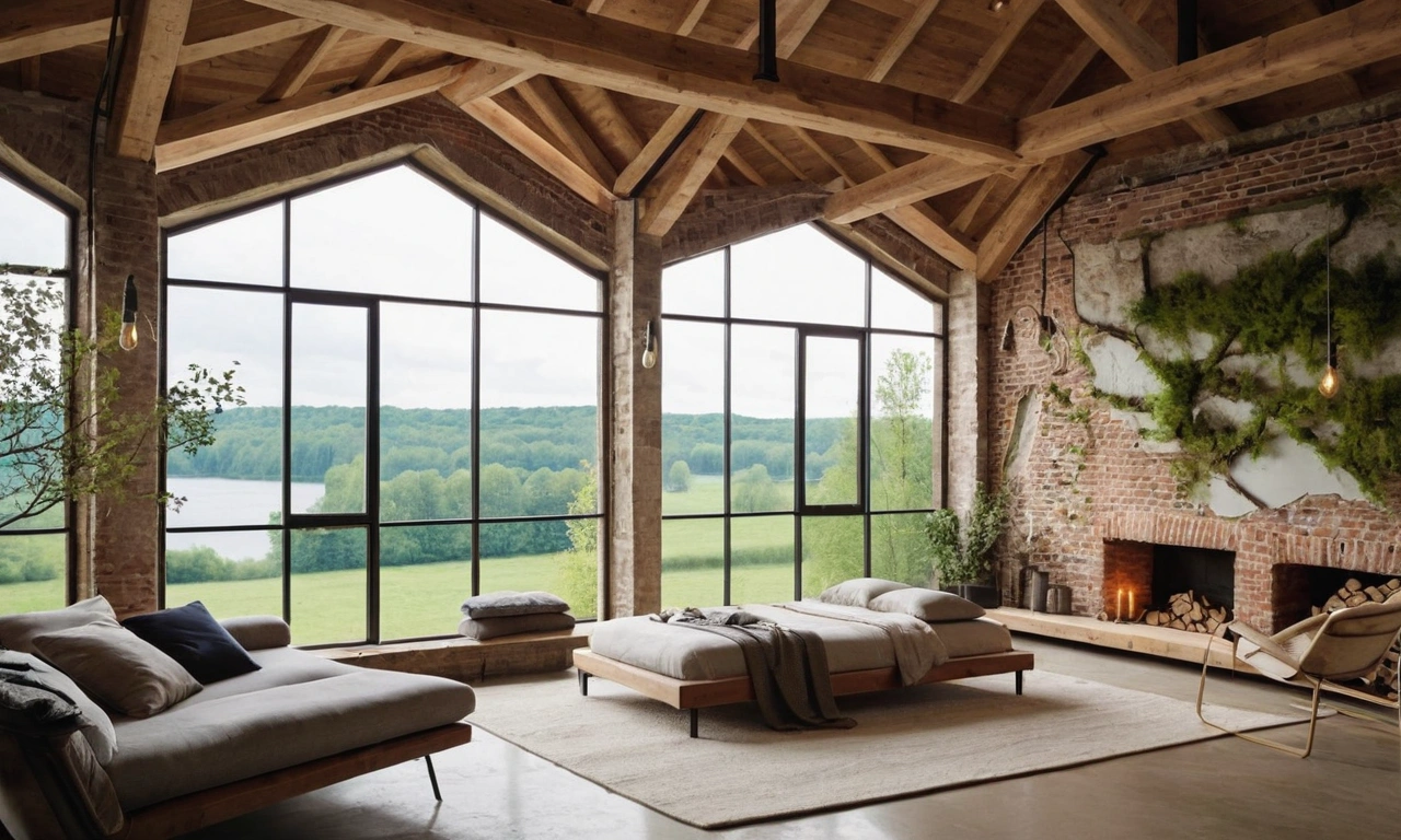 Окна и двери в лофте: стиль и практичность