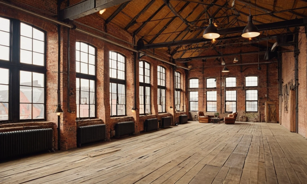 Подбор пола: дерево или бетон для стиля Лофт?